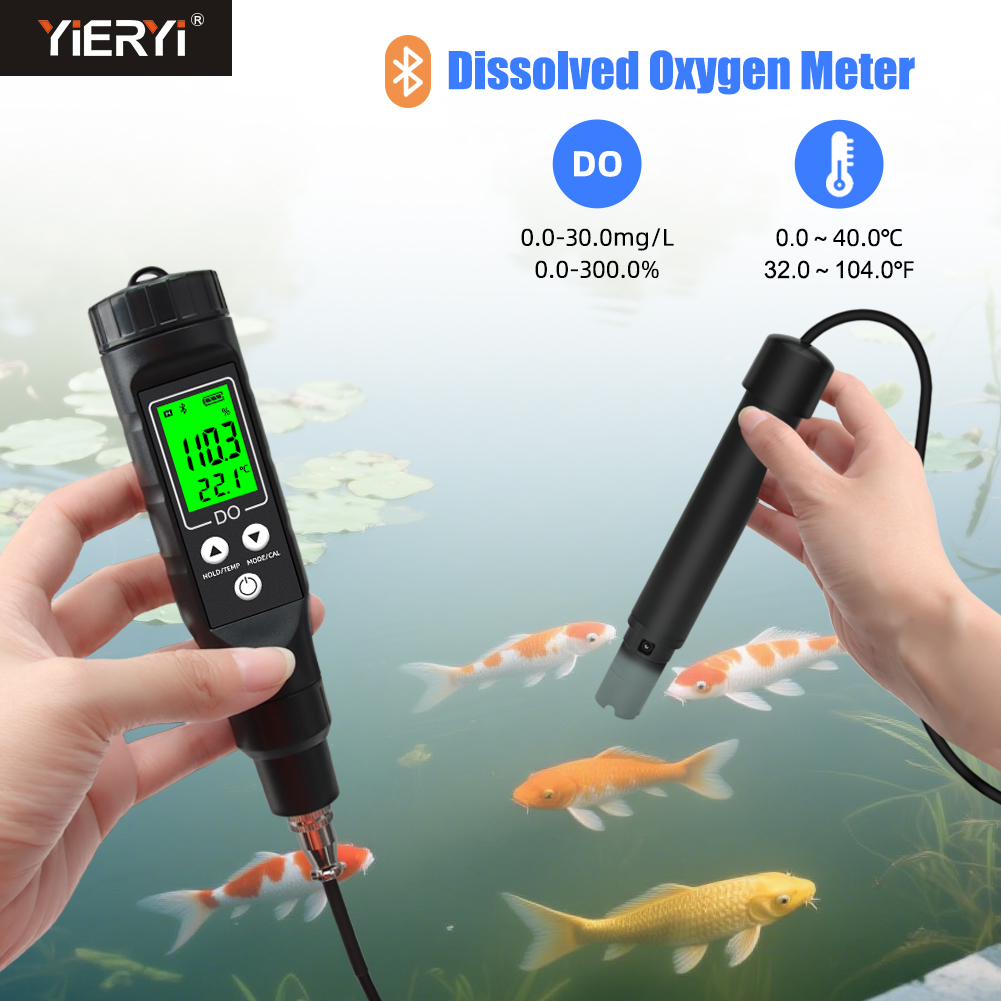 Aquarium Fish In Online - Yieryi Misuratore di ossigeno disciolto intelligente