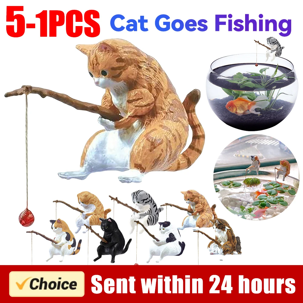 Aquarium Fish Background - 1-5PCS Pesca Gatto Acquari Decorazioni Acquari