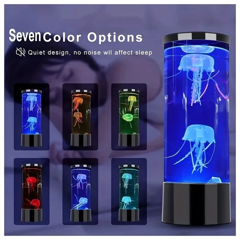 Aquarium Fish Discus - Lampada medusa LED telecomando che cambia