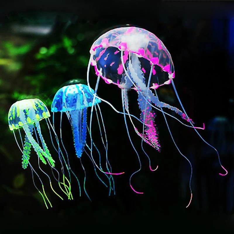 Aquarium Fish Discus - 1/2 Pezzi Ornamenti in Silicone a