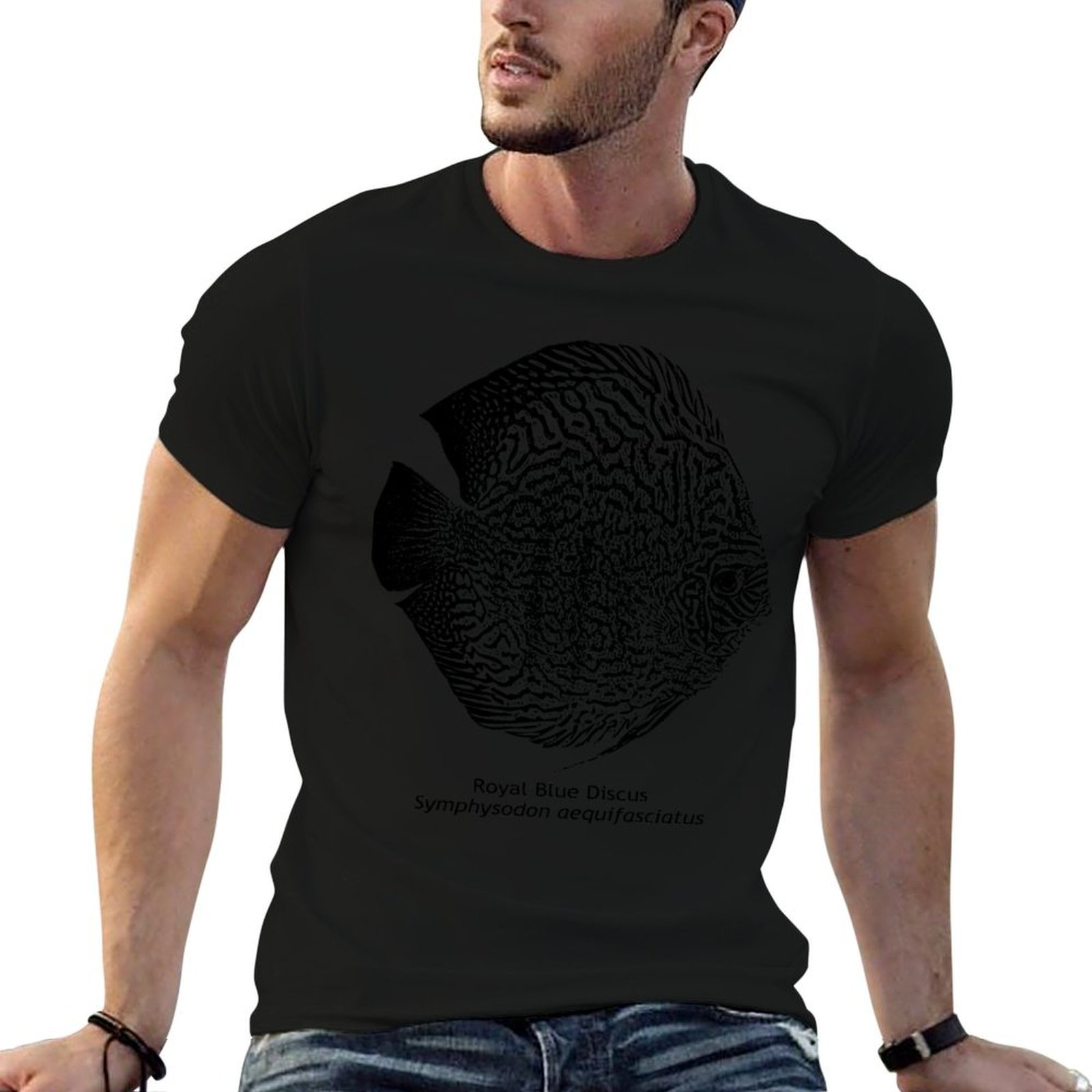 Aquarium Fish Discus - Royal Blue Discus - T-shirt a