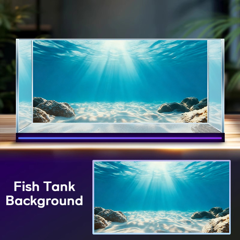 Sabbia Blu Trasparente, Decora - Aquarium Fish Background recensione e prezzo